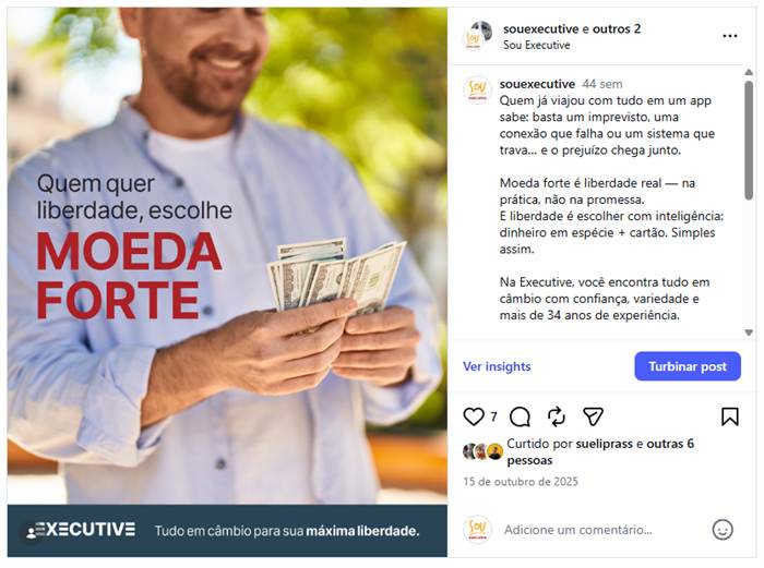 Post Sou Executive: Quem quer liberdade, escolhe Moeda Forte